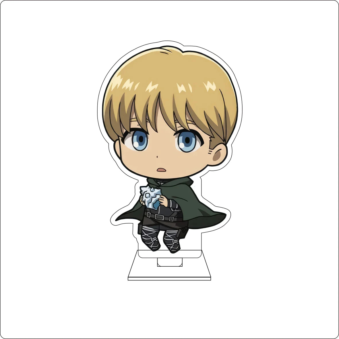 10CM Anime Attack on Titan Cosplay Cute Acrylic Figure Stand Plate Armin Arlert Mikasa·Ackerman Eren Jaeger Ornaments Gifts