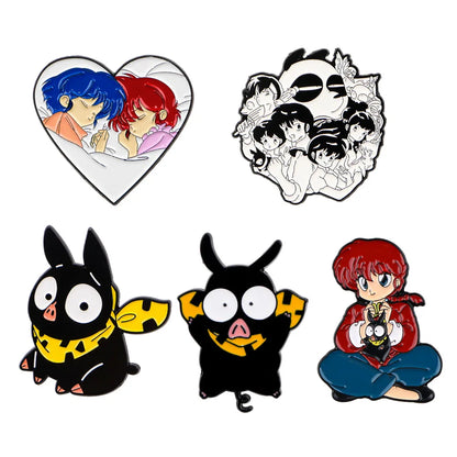 Classic Japanese Anime Boy Enamel Pin Women's Brooch