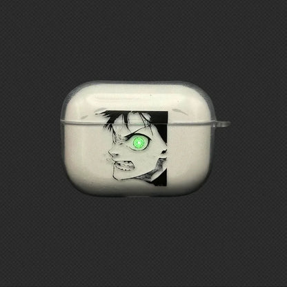 Attack on Titan Transparent Case for Airpods 4 3 2 1 Pro3 Pro2 Eren Jaeger Soft TPU Protective Cover Anime Decorations Shell