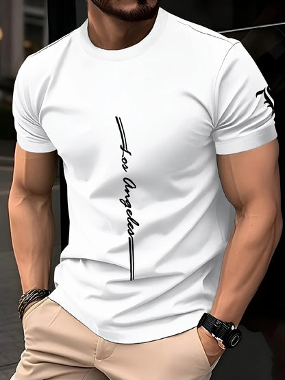 Generic Anime Letter Print T-Shirt