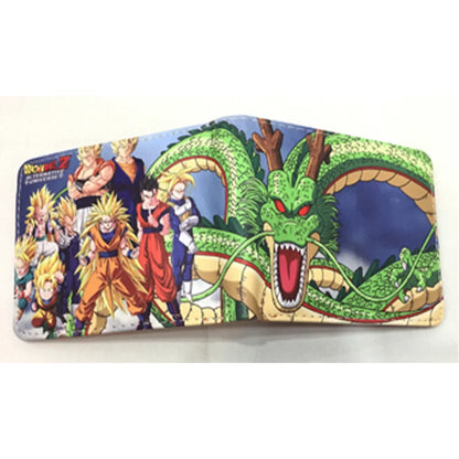 Dragon Ball Son Goku Multifunctional Card Purse Cartoon PU Wallet Personality Creativity Simple Foldable Coin Boy Birthday Gift