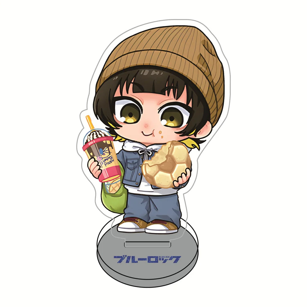 Blue Lock Casual Snack Version 10cm Acrylic Stand Figures Keychain