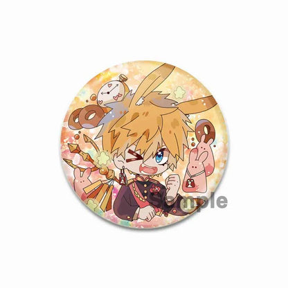 44/58mm Minamoto Kou Yashiro Nene Hanako-kun Anime Character Badge