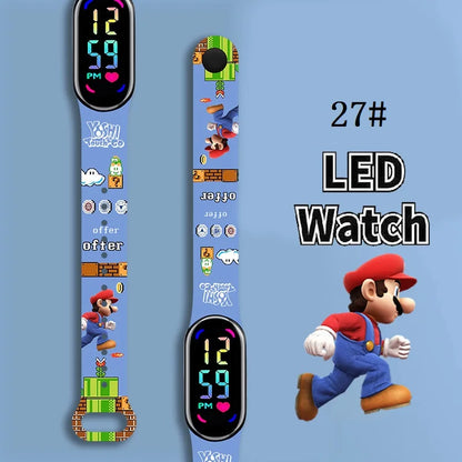 Kids LED Watch Touch Control Digital Silicone Strap