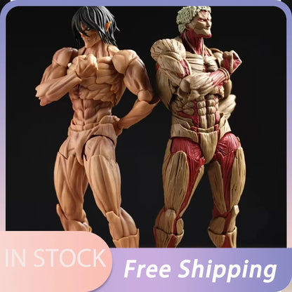 In Stock Attack On Titan Figure The Armored Titan Action Figures Pvc Collection Model Desk Decoration Statue Kids Toys Christmas