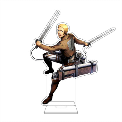 16CM Anime Attack on Titan Cosplay Acrylic Figure Stand Plate Ymir Sasha Braus Conny Springe Ornaments Gifts