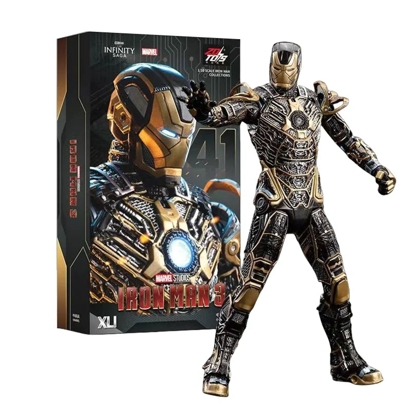 ZD Toys Marvel Studios Iron Man MK3 Action Figure MK35 MK24 MK40 MK38 Tony Stark Ironman Figure Action Collect Toy Gift