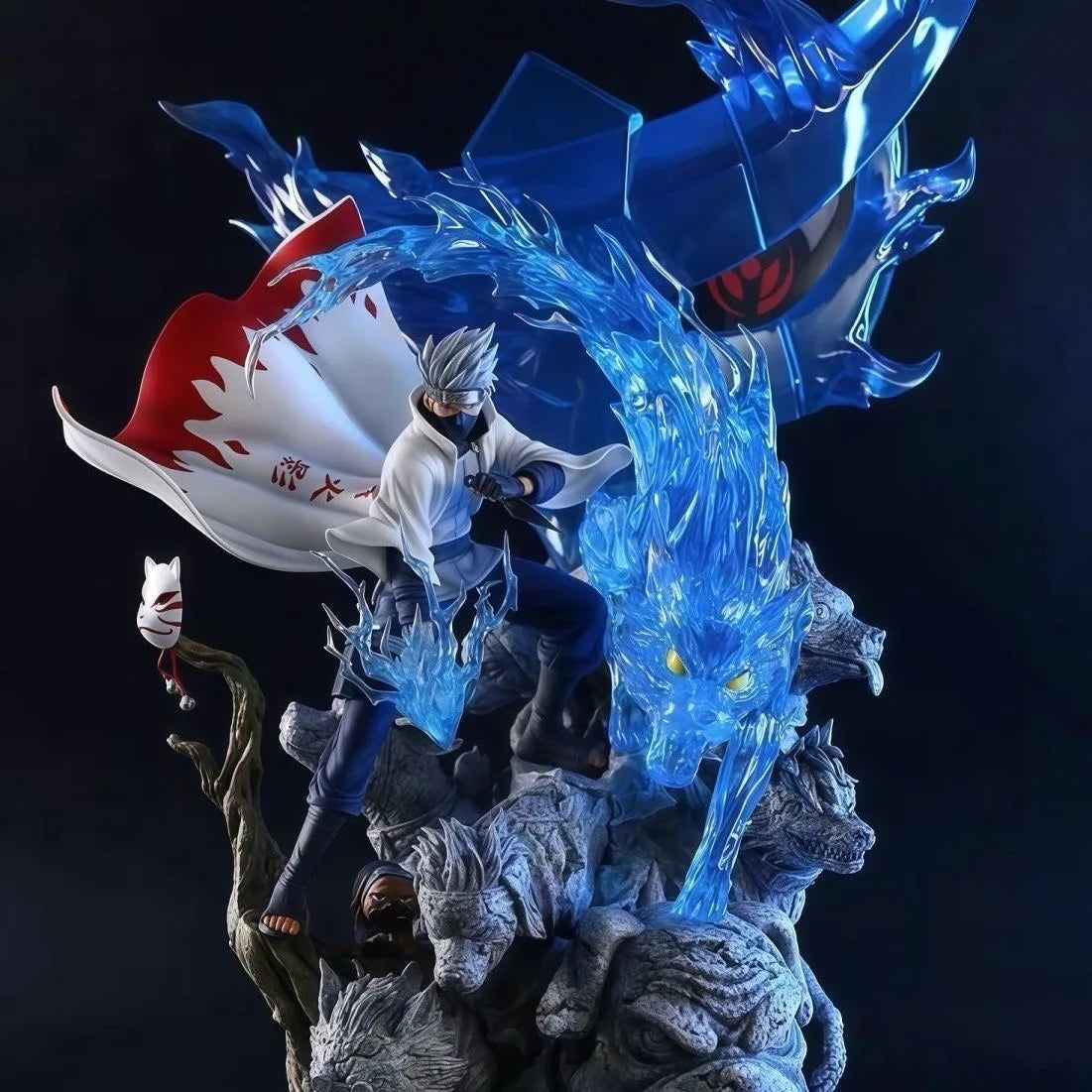 Naruto Anime Figure Hatake Kakashi Figures Pvc Gk Statue Figurine Model Doll Ornament Collection Room Decora Desk Toy Gifts