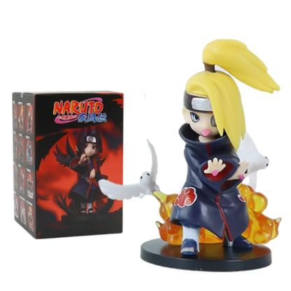 1-12pcs Naruto Blind Box Figure Toys Shippuden Akatsuki Arc Series Trendy Mystery Box PVC Model Surprise Christmas Toys Gift