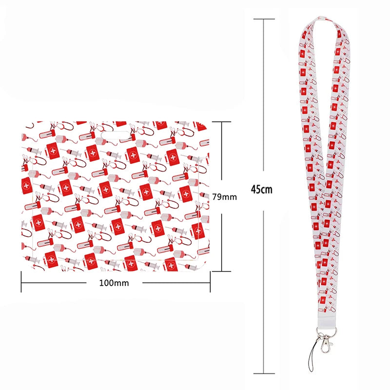 100 Styles Anatomy Credential Holder Keychains Neck Lanyard Pass Card Anime Credit Card Holder Keychain Straps Wholesale