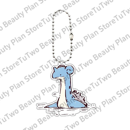 Creative Anime Pocket Monster Gengar Charizard Umbreon Cartoon Acrylic Keychain Decoration 5cm Keyring Charm Birthday Gifts Toys