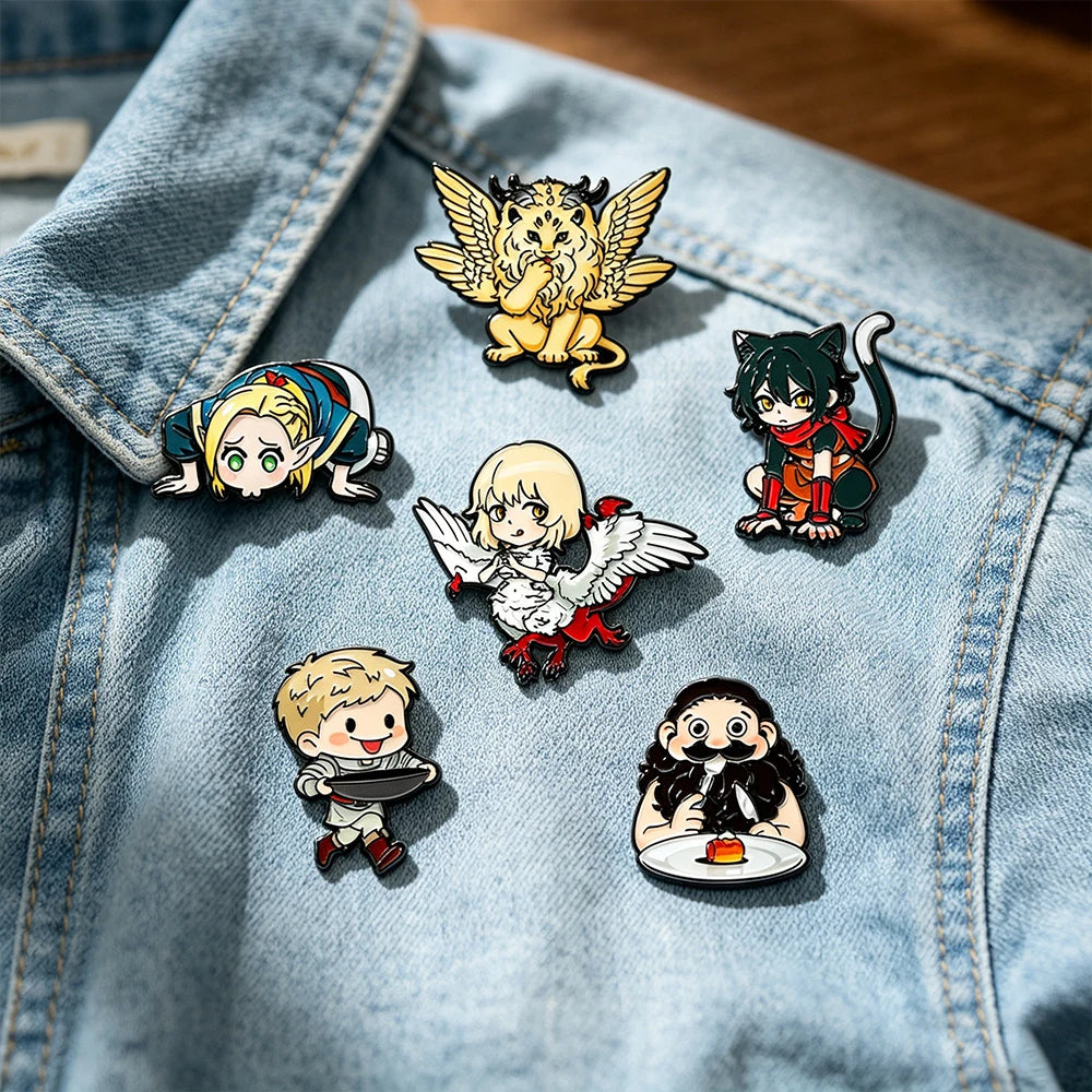Dungeon Meshi Enamel Pins