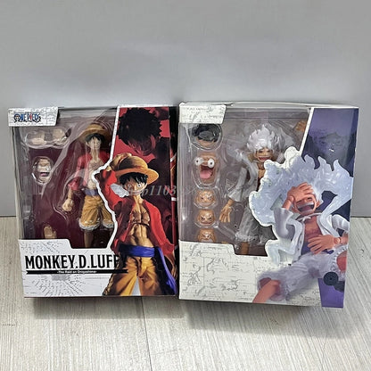 S.H.Figuarts Monkey D Luffy Figure White Nika Luffy GEAR5 SHF Figure Movable Joints Collection Model Toys Birthday Gifts