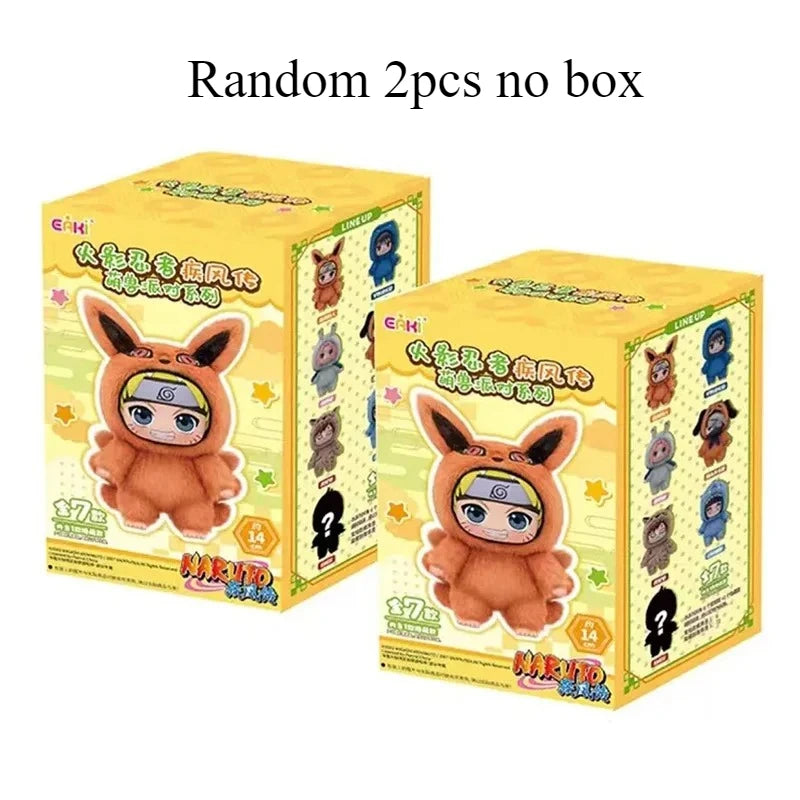 New EAKI Naruto Blind Box Shippuden Party Series Uzumaki Stuffed Shippuden Original Plush Figure Ornament Toy Collection Gift