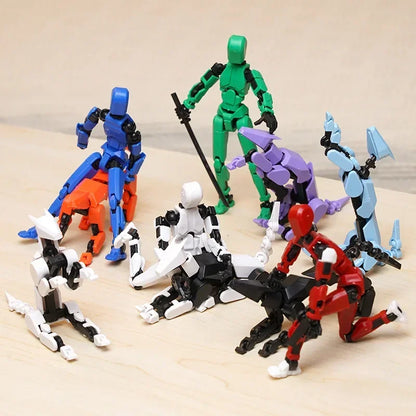 3D Printed Multi-Jointed Movable Shapeshift Robot Action Figure with Full Articulation for Stop Motion Animation 5 Action Figure