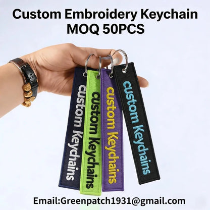 Anime Custom Embroidery Keychain
