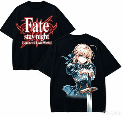 Fate stay night Anime Lover T-shirt Harajuku Cotton New Model
