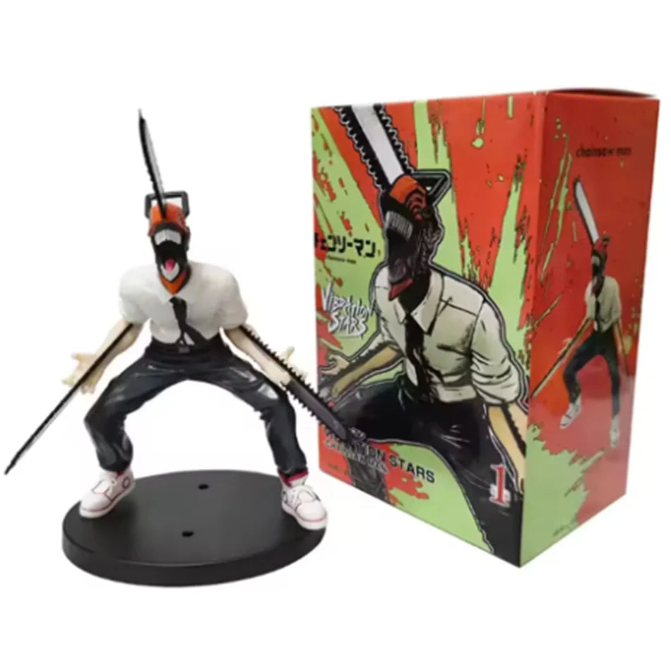 19cm Chainsaw Man Denji Anime Figure Denji/Power Action Figure 1560 Chainsaw Man Denji Figurine Adult Collectible Model Doll Toy