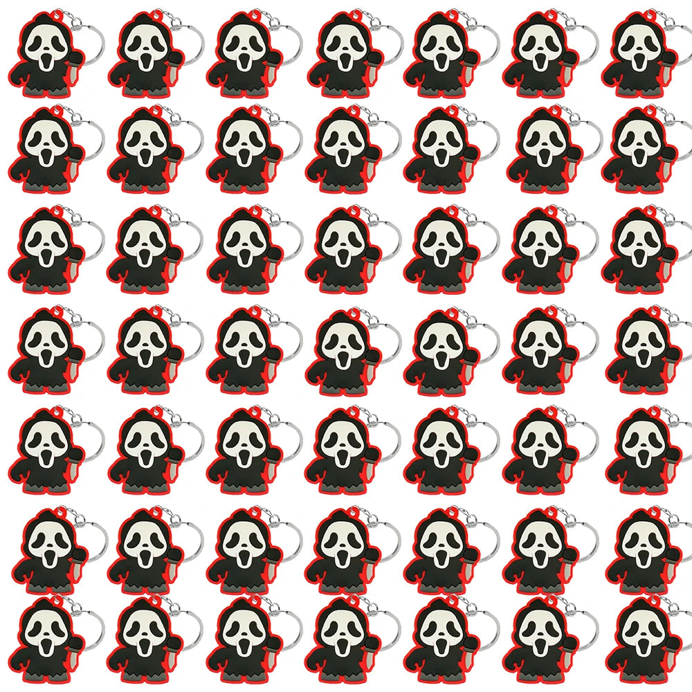 50PCS Keychains Terror Movie Character Keyring