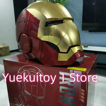 Wearable Iron Man Mk5 Helmet Toy with Arm Cannon Role Play Gift for Fans Transformers Bumblebee & Green Goblin Designs