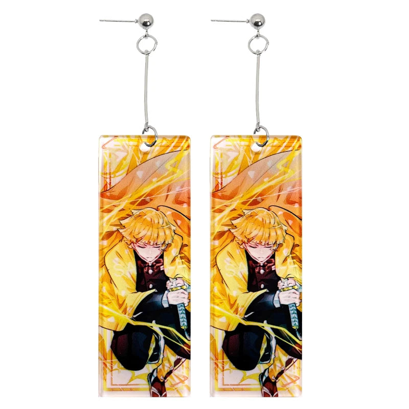 Demon Slayer Tanjiro Hanafuda Earrings