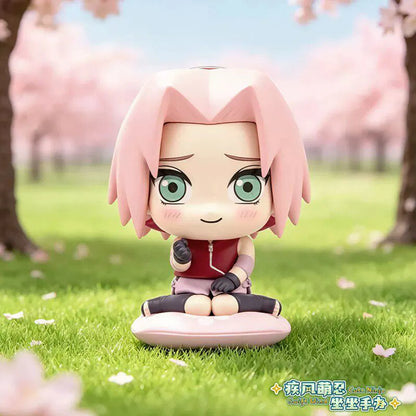 Eaki Naruto Shippuden Itachi Uchiha Sitting Chibi Figure Blind Box Magnetic Mask Collectible Anime Figurine Desk Decoration Gift