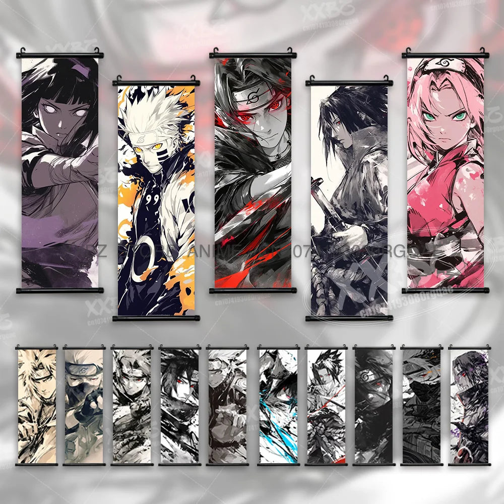 Naruto Hyuga Hinata Canvas Scroll