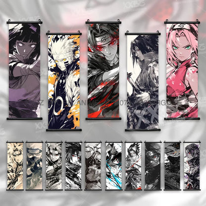 Naruto Hyuga Hinata Canvas Scroll