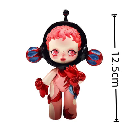 Pop Mart Skullpanda Bjd Nana Figures Baby Series Flower Blooming Figure  Pink Green SP Art Toy Limited Dolls Surprise Toy Gift