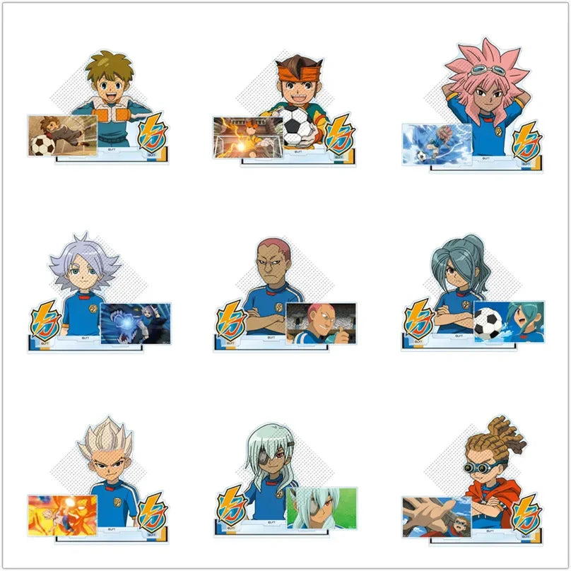 Game INAZUMA ELEVEN 11 Acrylic Stand Doll Anime Endo Mamoru Asuto Inamori Ryohei Haizaki Figure Model Plate Cosplay Toy Gift