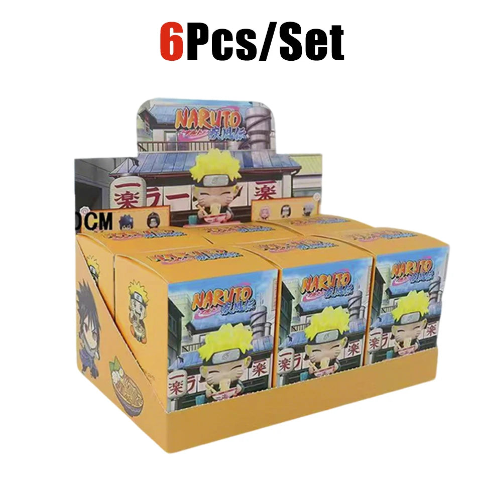 Naruto Shippuden Ramen Theme Series Blind Box - Chibi Mini PVC Anime Figures - Mystery Sasuke Uchiha & Naruto Toy Gifts