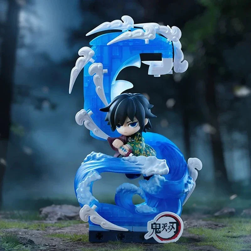 POP MART DEMON SLAYER Unwavering Resolve Arc Series Block Flgures Genuine Blind Box Doll Mystery Box Original Toys Gift