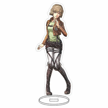 16CM Anime Acrylic Stand‌ Attack on Titan Connie Springer Mikasa Ackerman Eren Jaeger Armin Arlert Cos Figure Ornaments Gifts