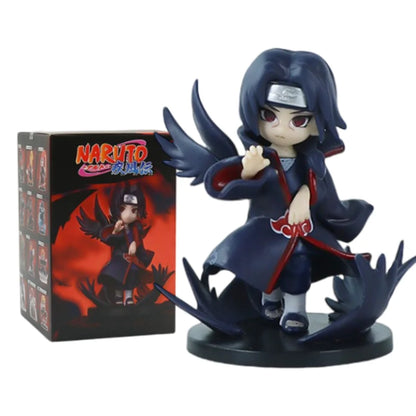 1-12pcs Naruto Blind Box Figure Toys Shippuden Akatsuki Arc Series Trendy Mystery Box PVC Model Surprise Christmas Toys Gift