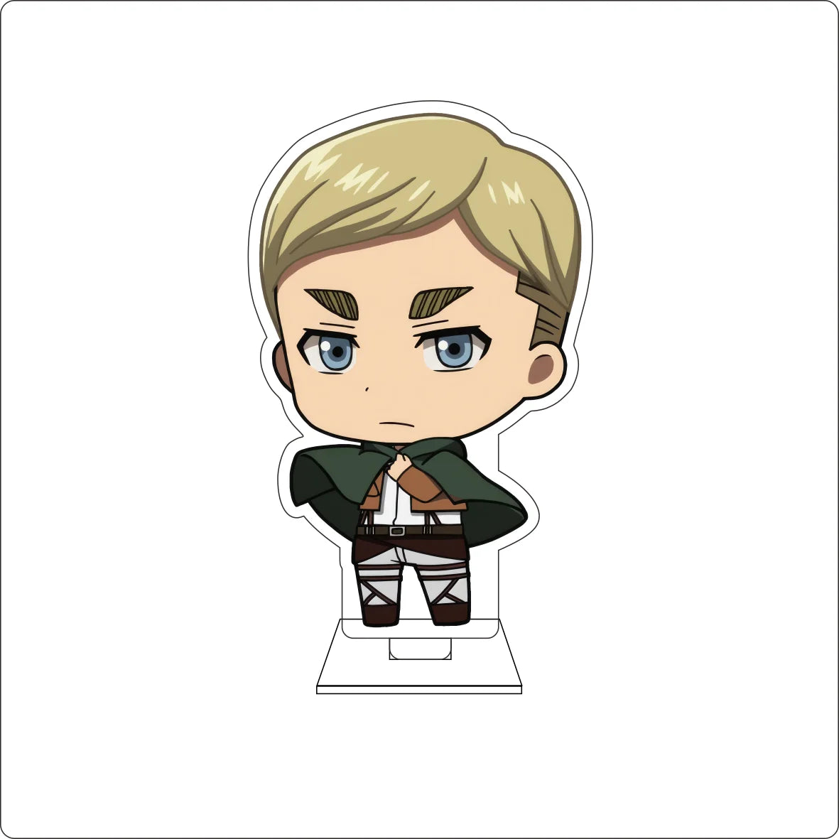 10CM Anime Attack on Titan Cosplay Cute Acrylic Figure Stand Plate Armin Arlert Mikasa·Ackerman Eren Jaeger Ornaments Gifts