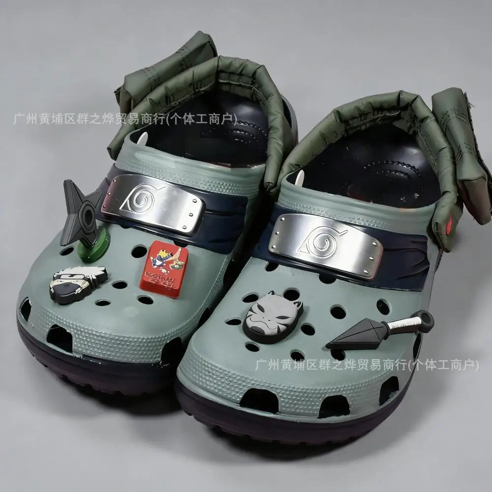 Anime Naruto Uzumaki Naruto Cartoon New Style Eva Waterproof Slippers Beach Shoes Sandals Casual Breathable Ankle Shoes
