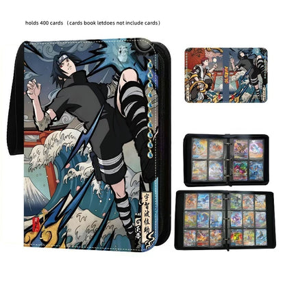 Anime NARUTO 400pcs/900pcs Card Album Book Collection Card Zipper Game Cards Sasuke Sakura Kakashi Binder Holder kids toy Gift