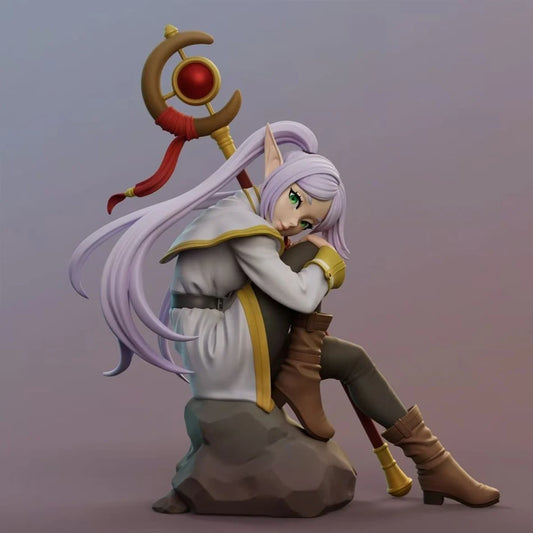 13-21cm Frieren Figure Frieren At The Funeral Figures Super Kawaii Cartoon Action Pvc Statue Cute Models Collection Dolls Gifts