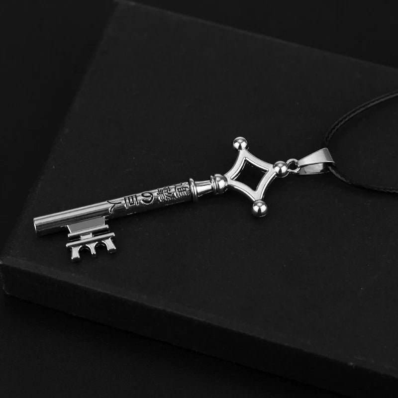 Attack On Titan Necklace Eren Key Shingeki No Kyojin Pendant Fashion Vintage Retro Anime Jewelry For Men Cosplay