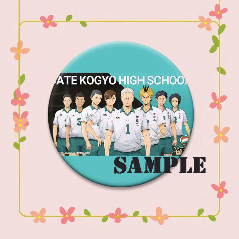 Haikyuu!! Anime Brooch Badge
