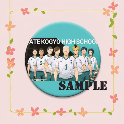 Haikyuu!! Anime Brooch Badge