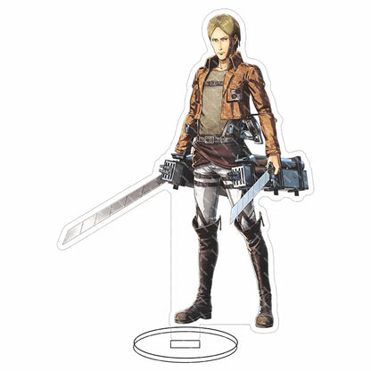 16CM Anime Acrylic Stand‌ Attack on Titan Connie Springer Mikasa Ackerman Eren Jaeger Armin Arlert Cos Figure Ornaments Gifts