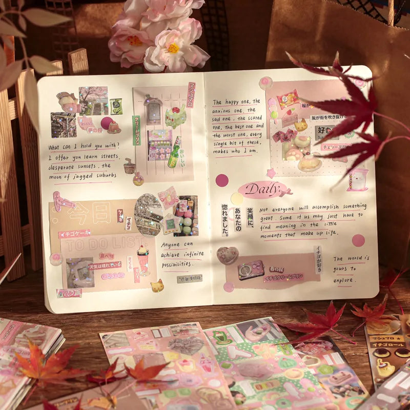 Japanese Style Dessert Sticker Book
