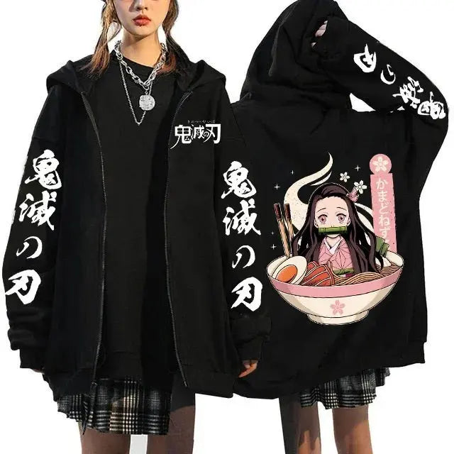 Demon Slayer Nezuko Zip Hoodie