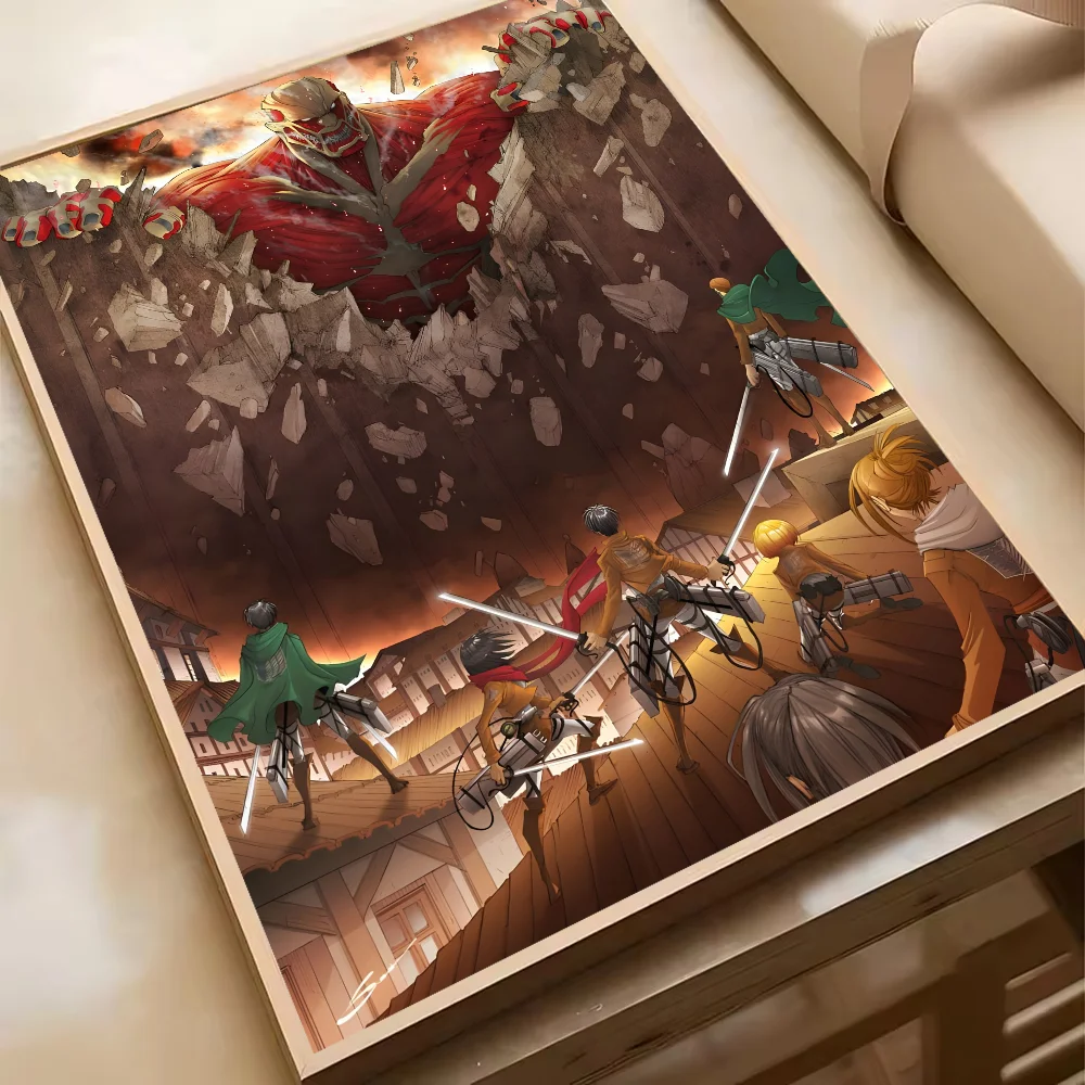 Attack On Titan Levil Ackerman Anime Poster HD Art Sticky Wall Waterproof Home Living Room Bedroom Bar Aesthetic Decoration