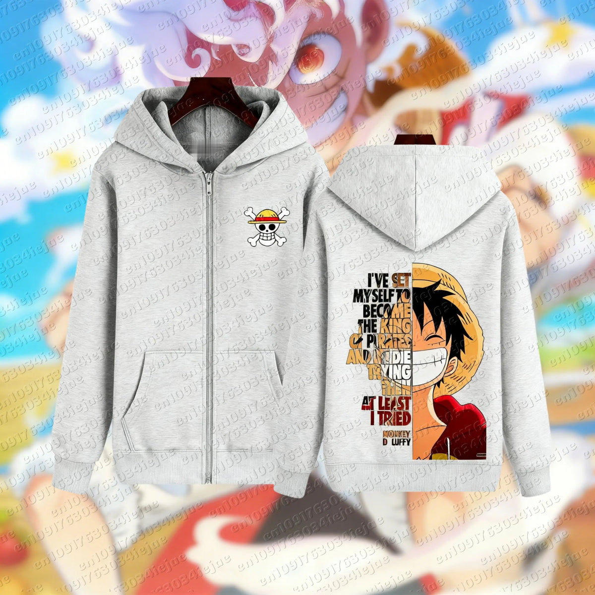 One Piece Luffy Zipper Hoodie