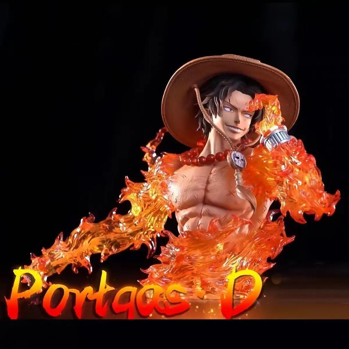 Anime One Piece Ace Figure Portgas D Ace Action Figurine PVC Glowing Statue Collectible Model Toys for Childern Christmas Gifts