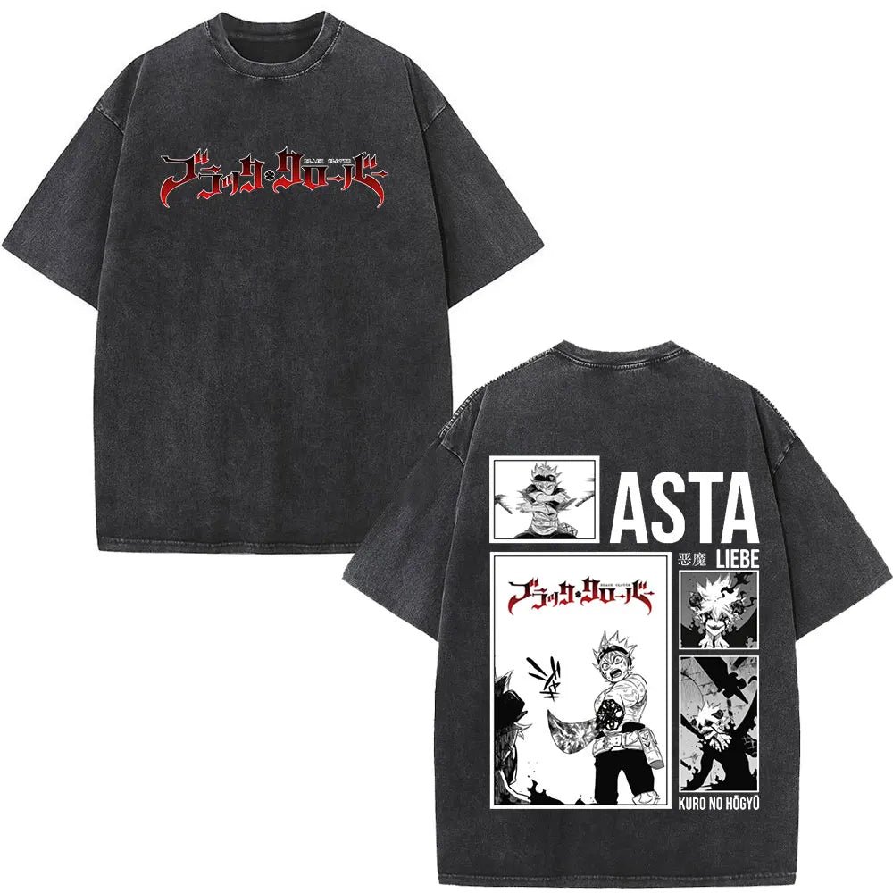 Black Clover Yami Sukehiro Washed T Shirt