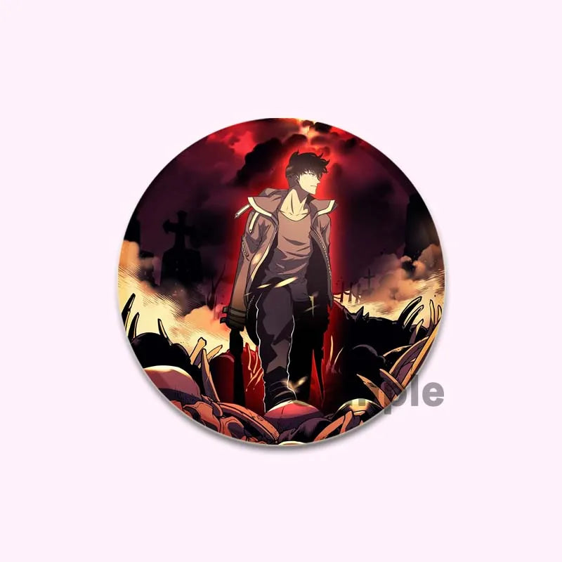 Solo Leveling Cheng Xiaoyu Button Pin