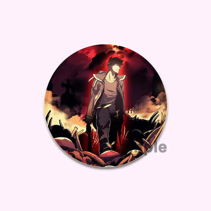 Solo Leveling Cheng Xiaoyu Button Pin